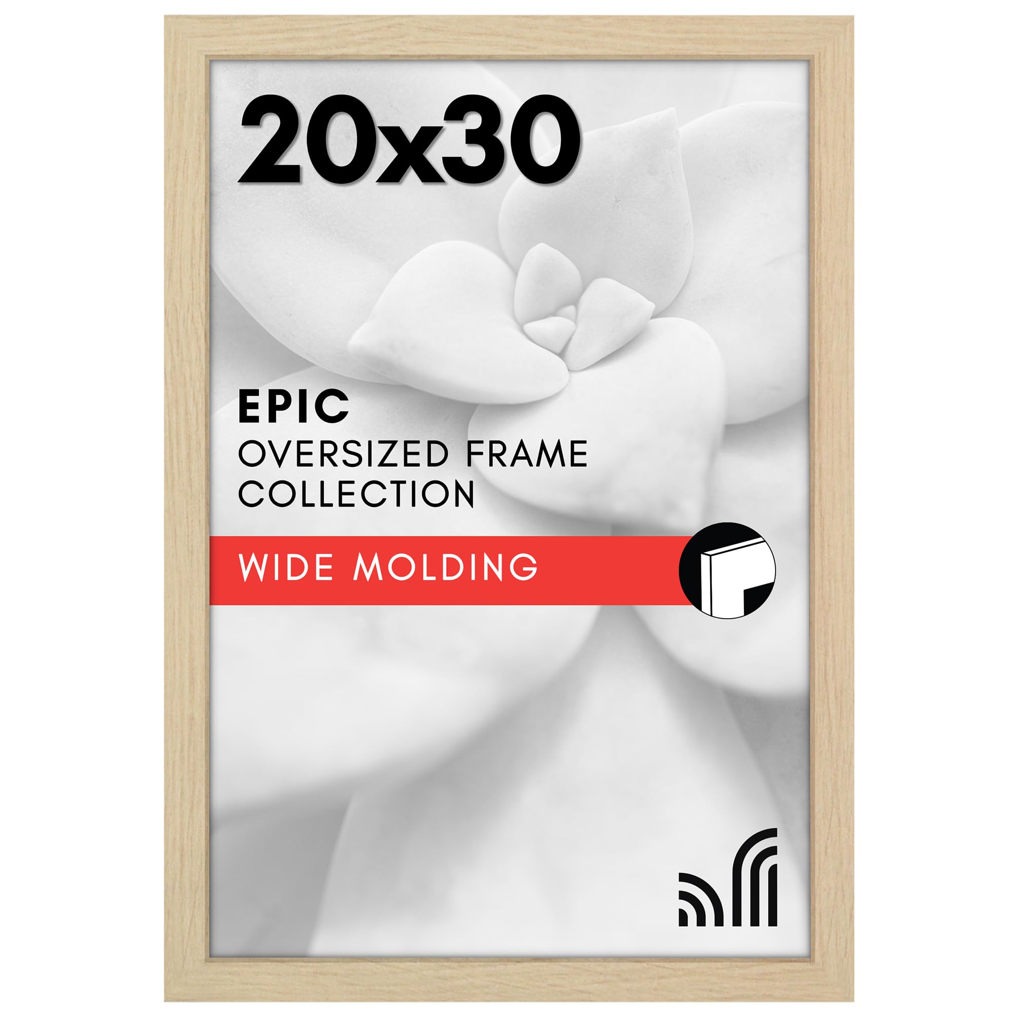 Americanflat 18x24 Poster Frame with Polished Plexiglass - Black Picture Frame - Wide Photo Frames Made of Engineered Wood for Vertical or Horizontal Wall Display - Epic Collection - Black