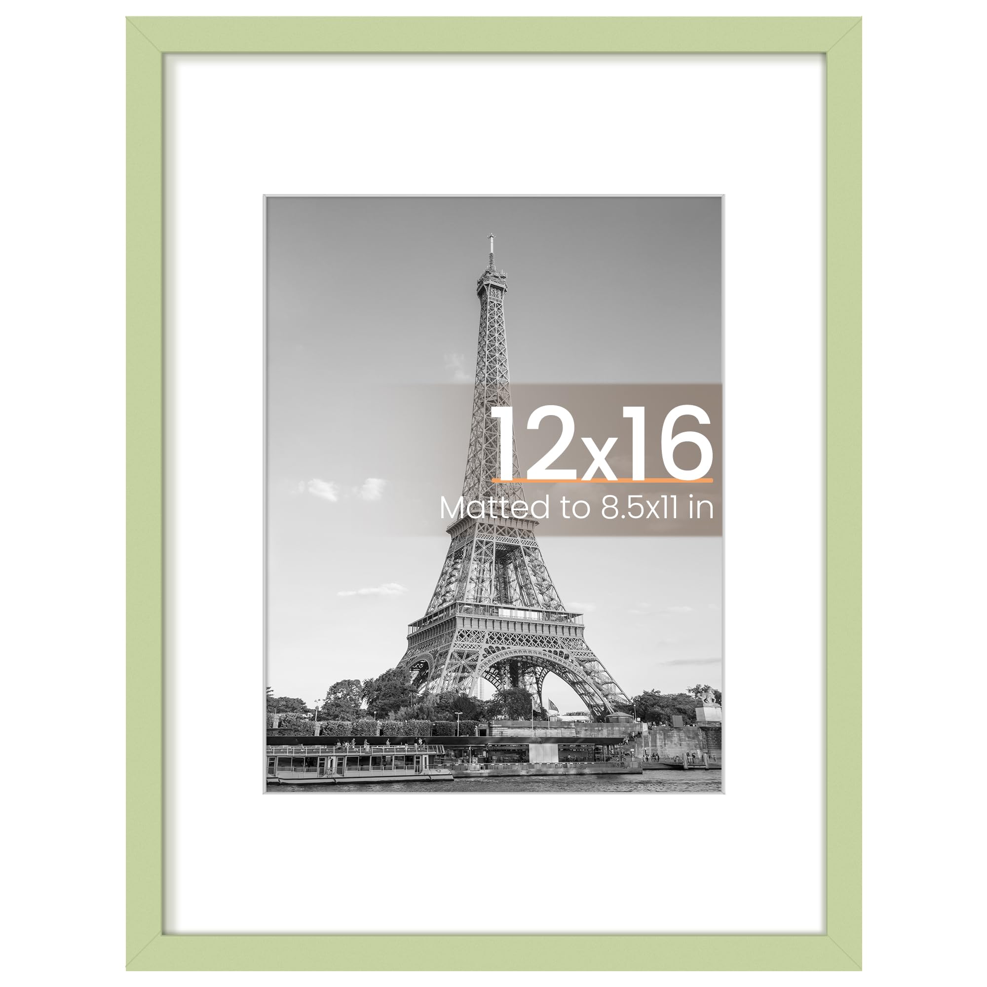 upsimples 11x17 Picture Frame, Display Pictures 9x15 with Mat or 11 x 17 Without, Wall Hanging Poster Frames, Black, 1 Pack