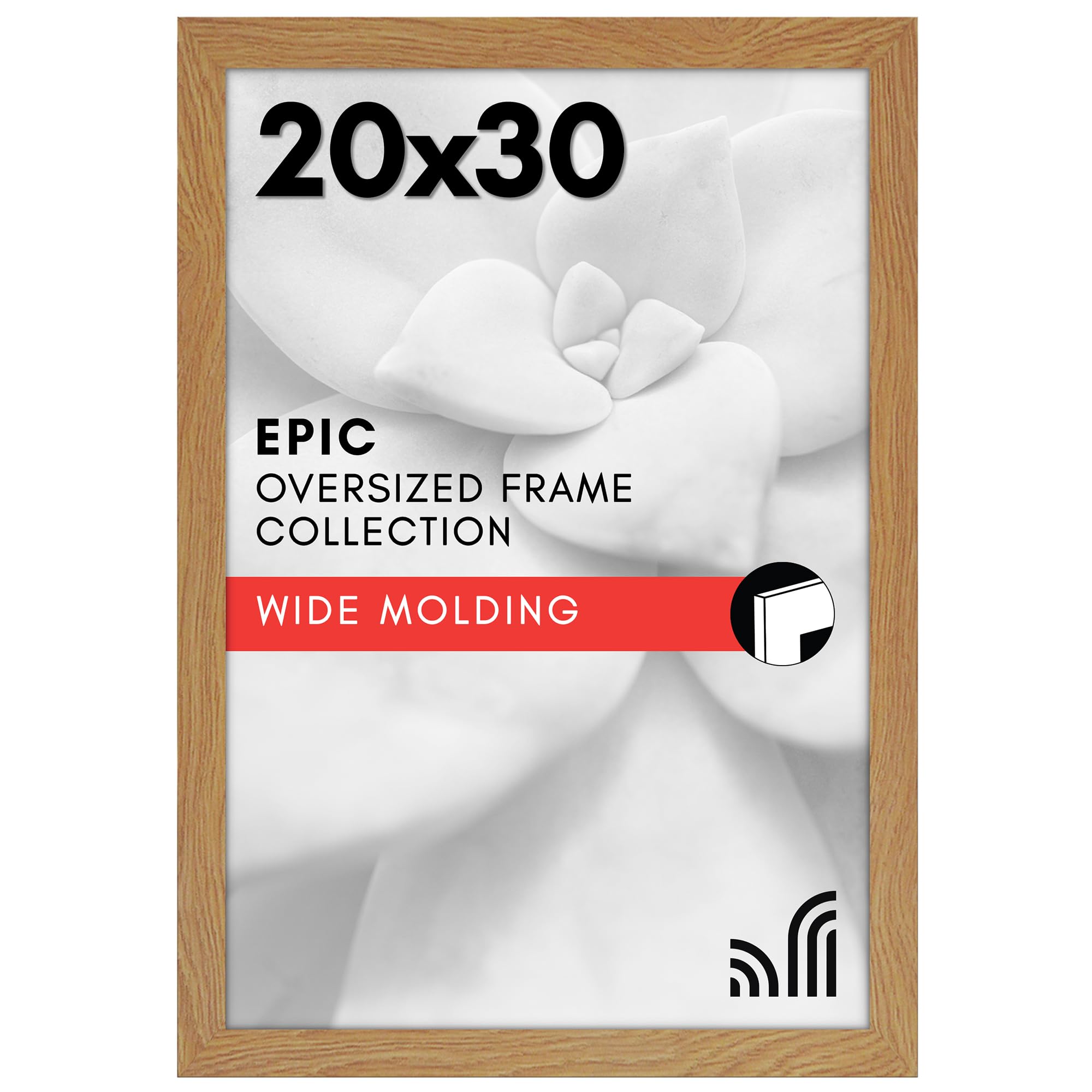 Americanflat 18x24 Poster Frame with Polished Plexiglass - Black Picture Frame - Wide Photo Frames Made of Engineered Wood for Vertical or Horizontal Wall Display - Epic Collection - Black