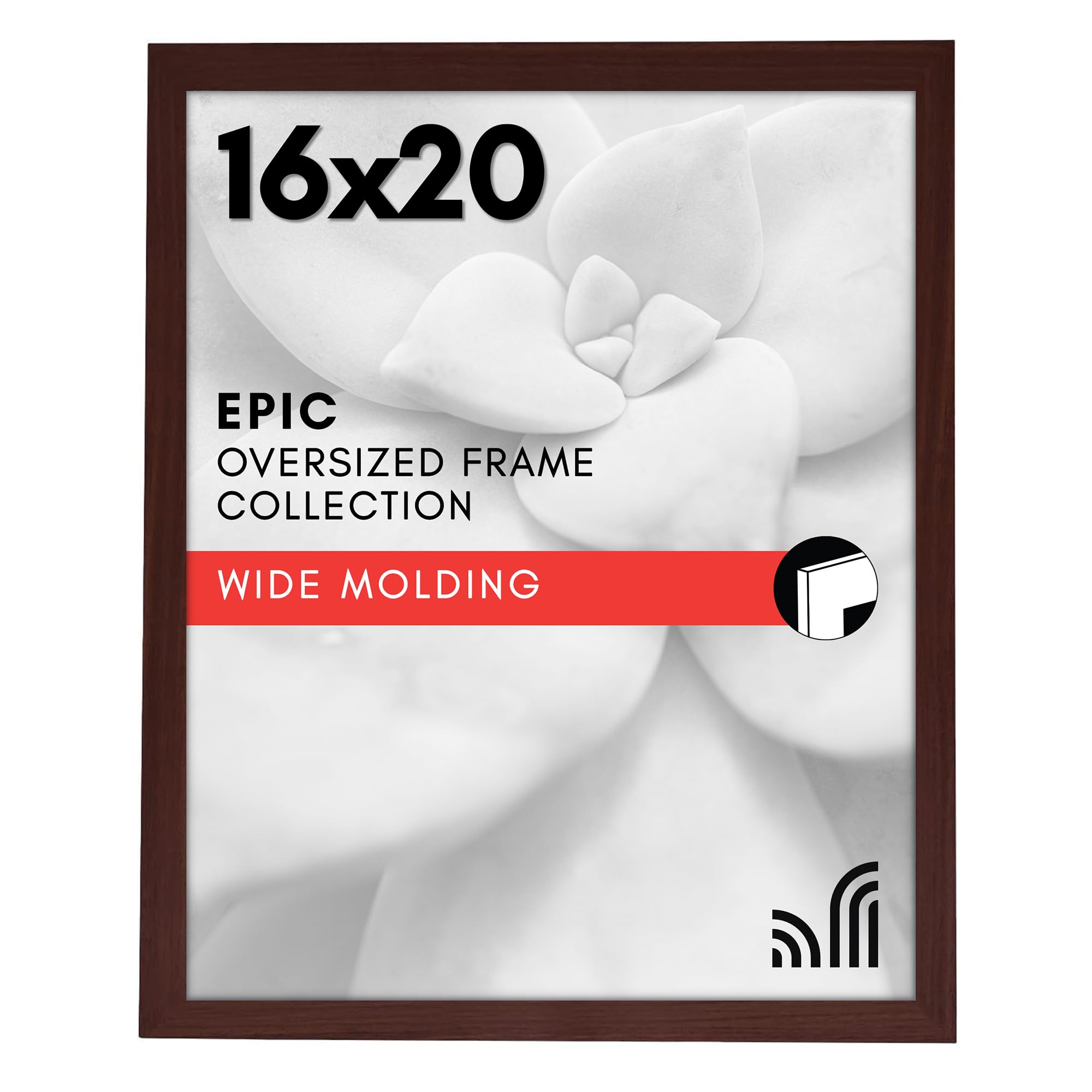 Americanflat 18x24 Poster Frame with Polished Plexiglass - Black Picture Frame - Wide Photo Frames Made of Engineered Wood for Vertical or Horizontal Wall Display - Epic Collection - Black