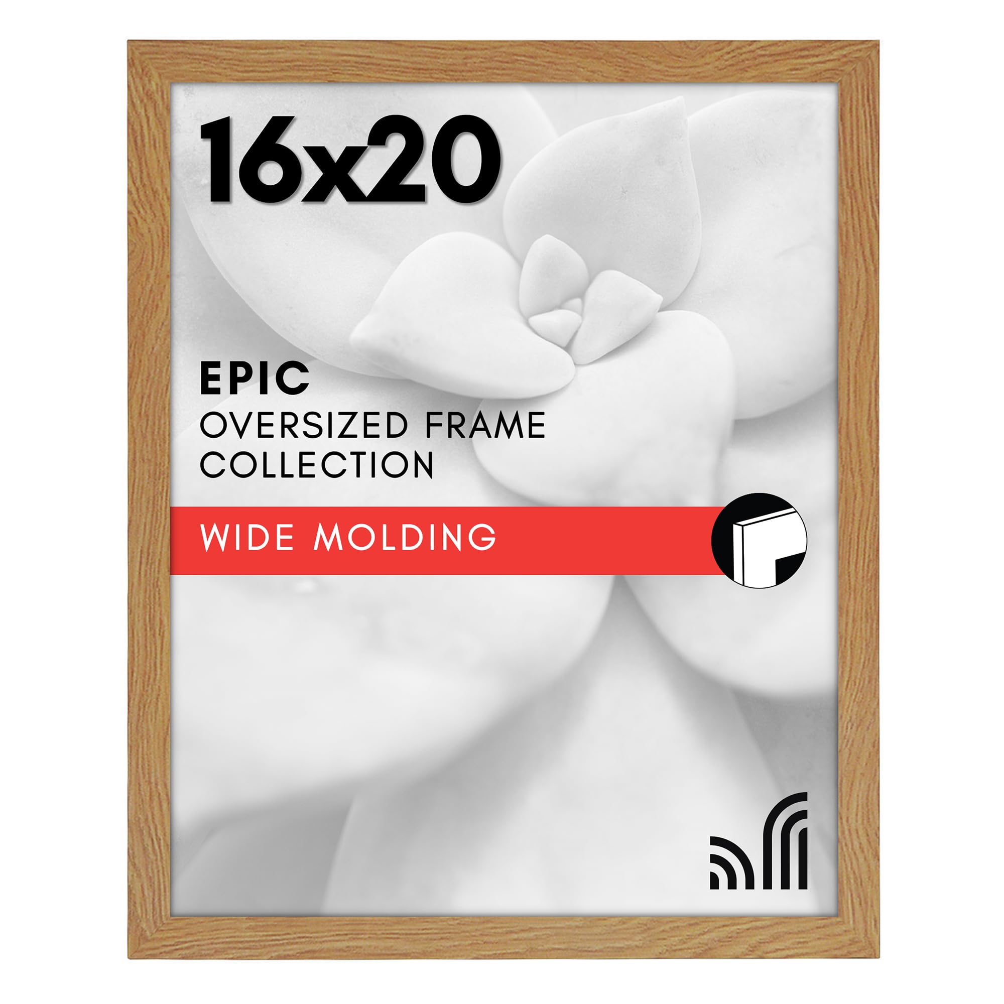 Americanflat 18x24 Poster Frame with Polished Plexiglass - Black Picture Frame - Wide Photo Frames Made of Engineered Wood for Vertical or Horizontal Wall Display - Epic Collection - Black