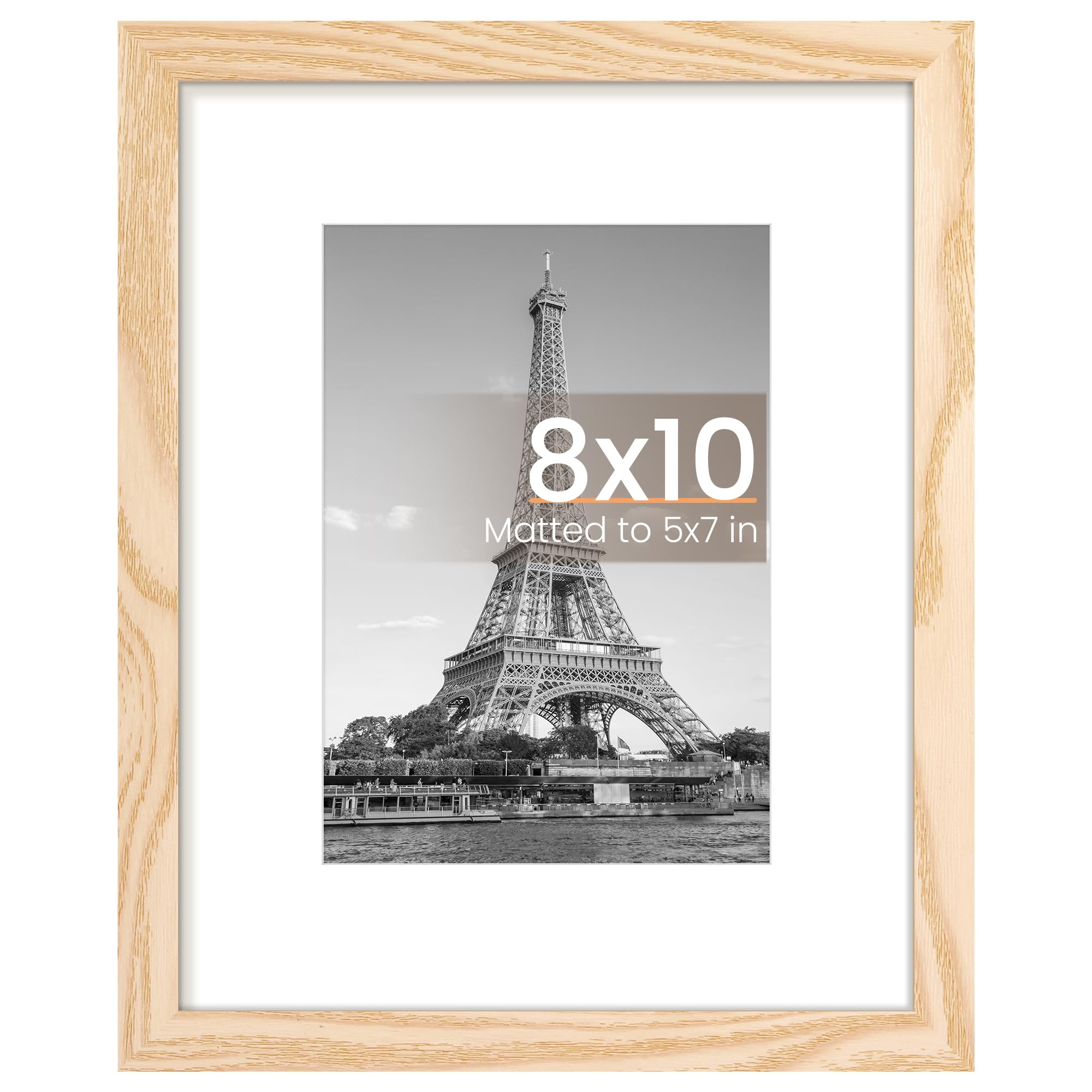 upsimples 11x17 Picture Frame, Display Pictures 9x15 with Mat or 11 x 17 Without, Wall Hanging Poster Frames, Black, 1 Pack