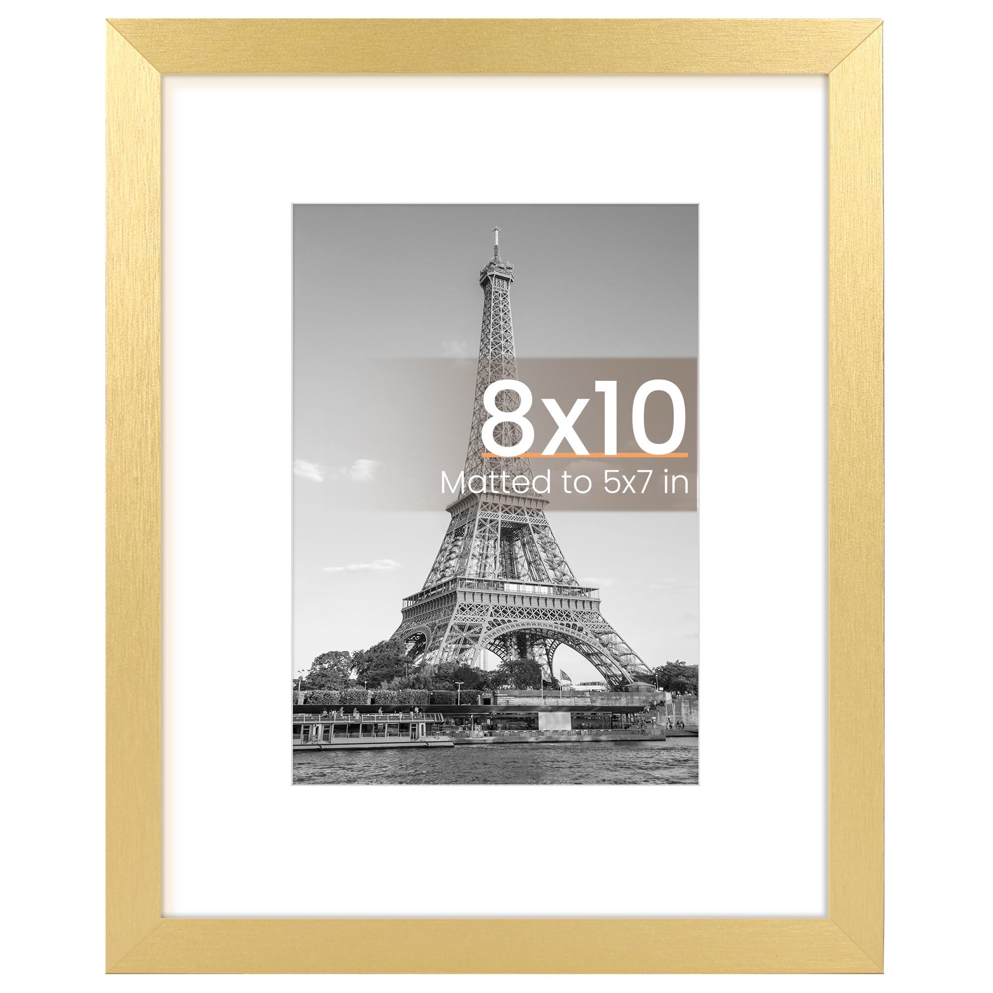 upsimples 12x16 Picture Frame, Display Pictures 8.5x11 with Mat or 12x16 Without Mat, Wall Hanging Photo Frame, Black, 1 Pack
