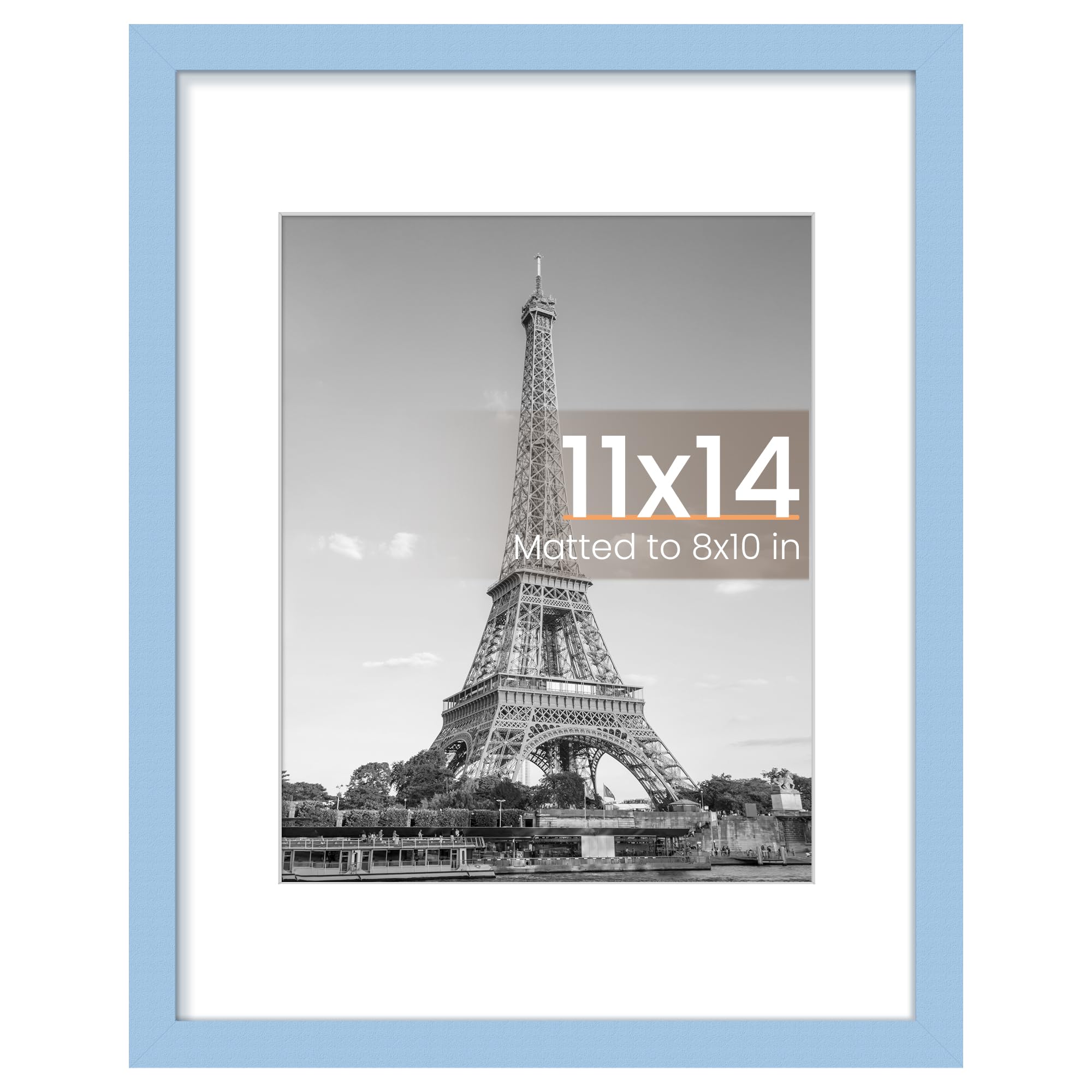 upsimples 11x17 Picture Frame, Display Pictures 9x15 with Mat or 11 x 17 Without, Wall Hanging Poster Frames, Black, 1 Pack