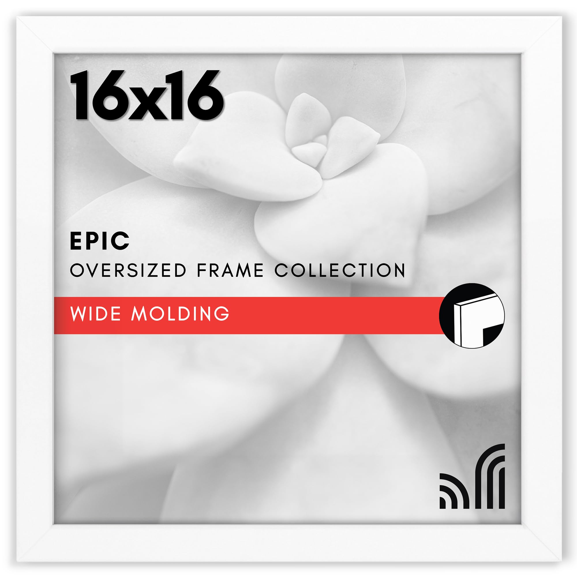 Americanflat 18x24 Poster Frame with Polished Plexiglass - Black Picture Frame - Wide Photo Frames Made of Engineered Wood for Vertical or Horizontal Wall Display - Epic Collection - Black
