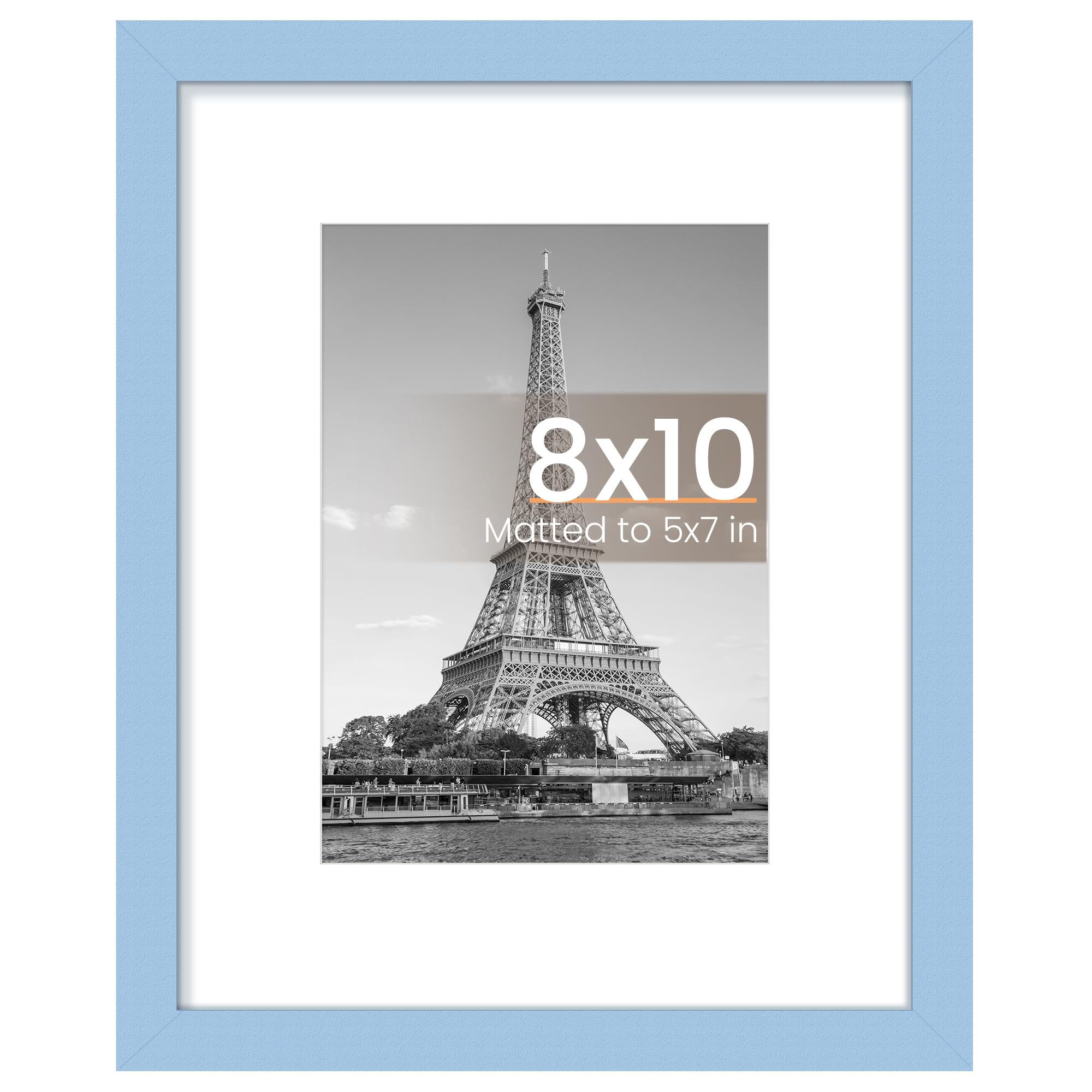 upsimples 12x16 Picture Frame, Display Pictures 8.5x11 with Mat or 12x16 Without Mat, Wall Hanging Photo Frame, Black, 1 Pack