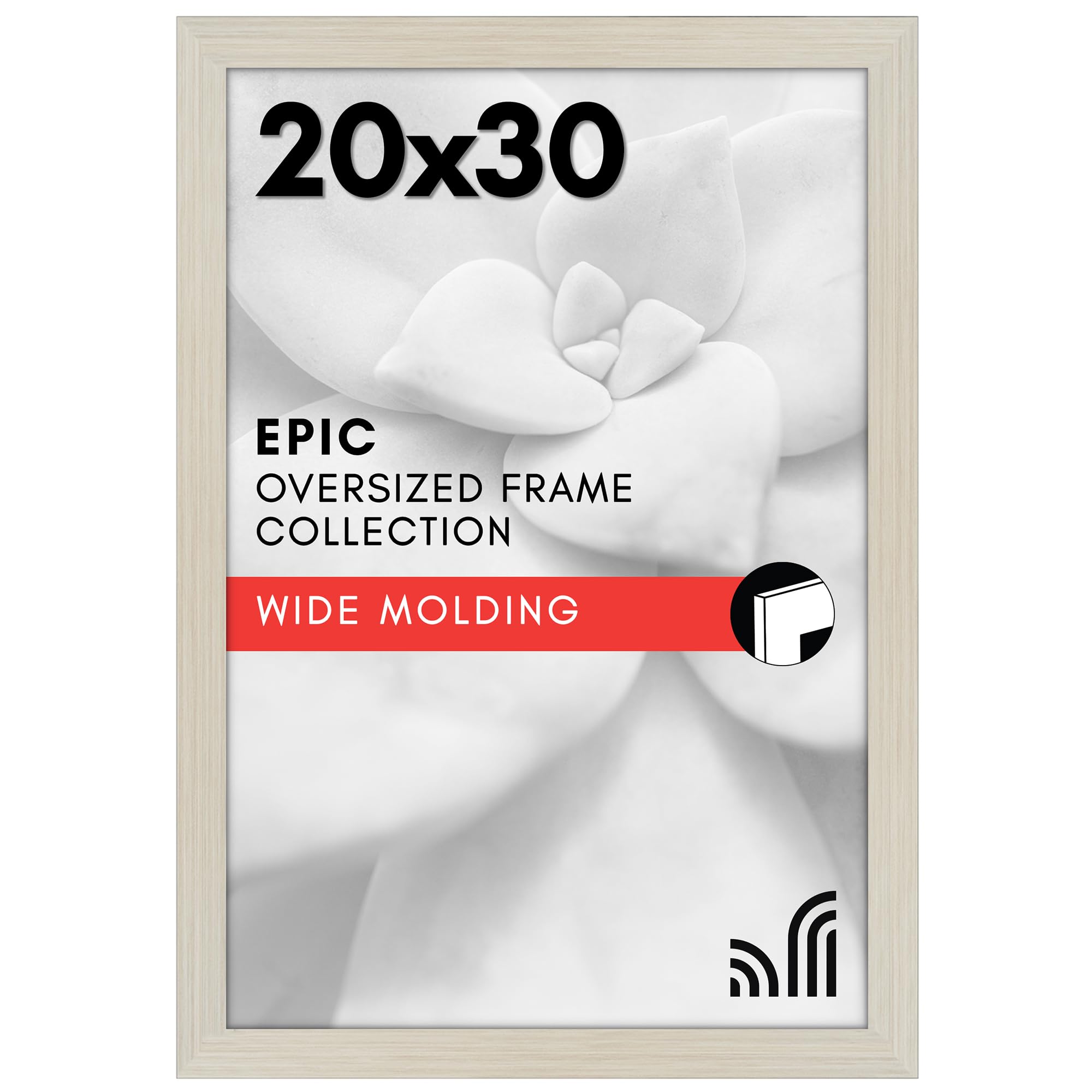 Americanflat 18x24 Poster Frame with Polished Plexiglass - Black Picture Frame - Wide Photo Frames Made of Engineered Wood for Vertical or Horizontal Wall Display - Epic Collection - Black