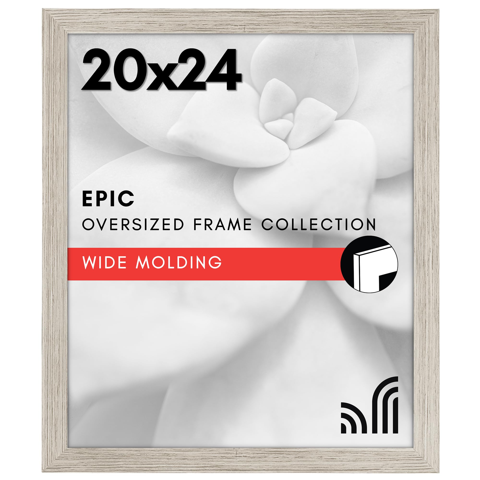 Americanflat 18x24 Poster Frame with Polished Plexiglass - Black Picture Frame - Wide Photo Frames Made of Engineered Wood for Vertical or Horizontal Wall Display - Epic Collection - Black
