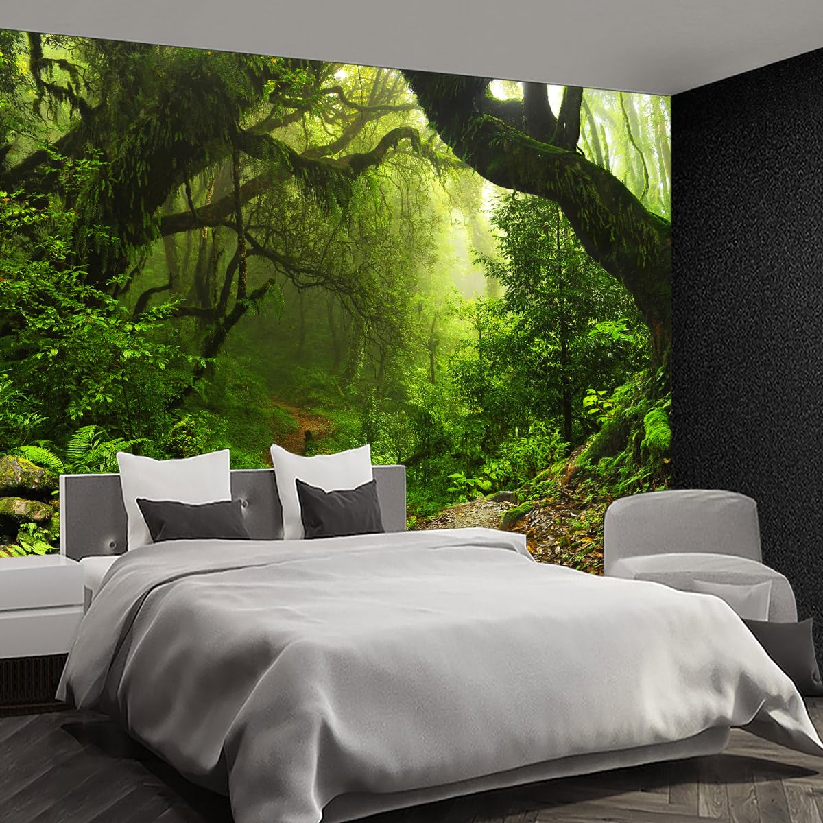 Brooklyn Bridge City View Mural Living Room couches Extra Large wall murals new york Cities Wallpaper Bedroom California Picture Landscape - 108"x75"（It's not Peel and Stick.）