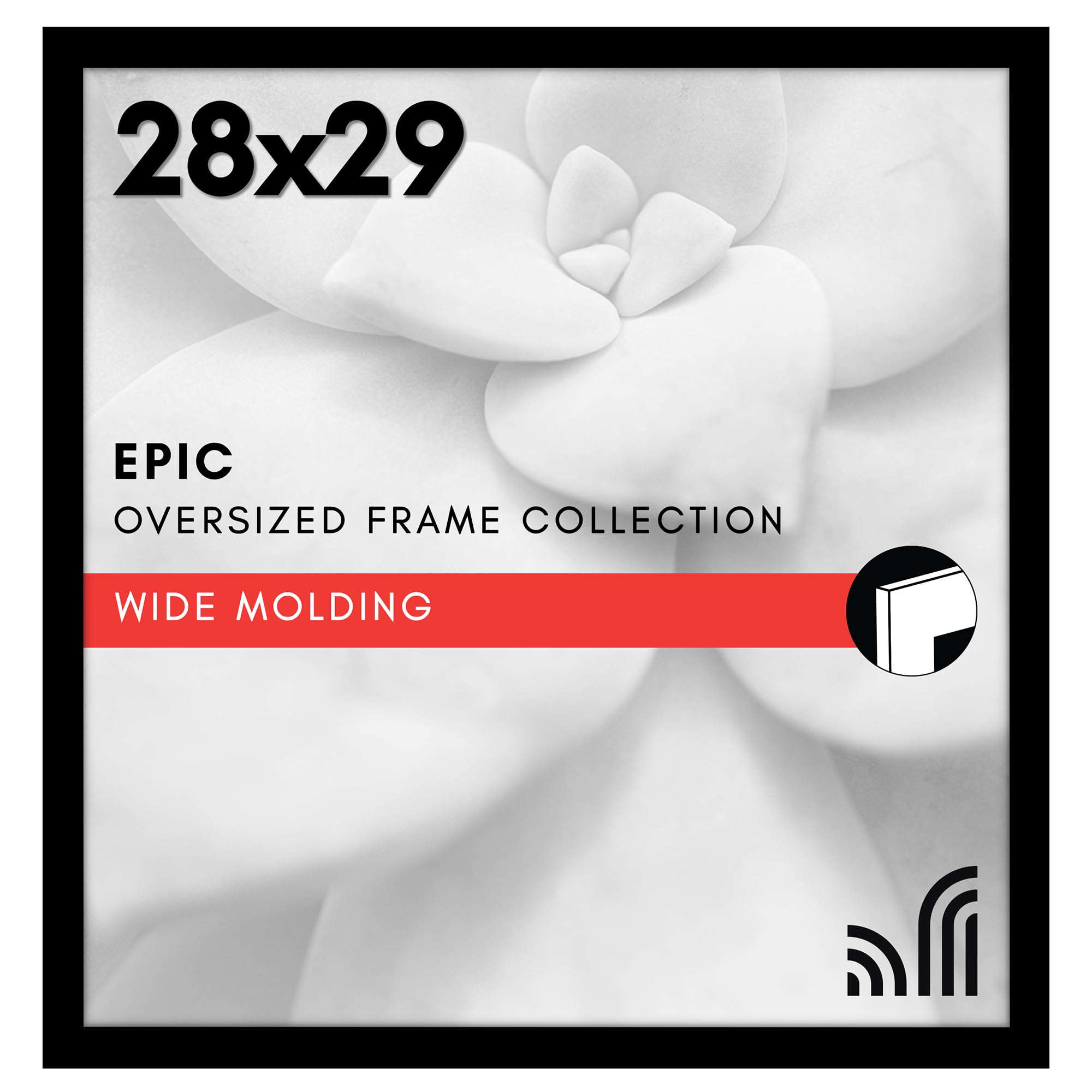 Americanflat 18x24 Poster Frame with Polished Plexiglass - Black Picture Frame - Wide Photo Frames Made of Engineered Wood for Vertical or Horizontal Wall Display - Epic Collection - Black