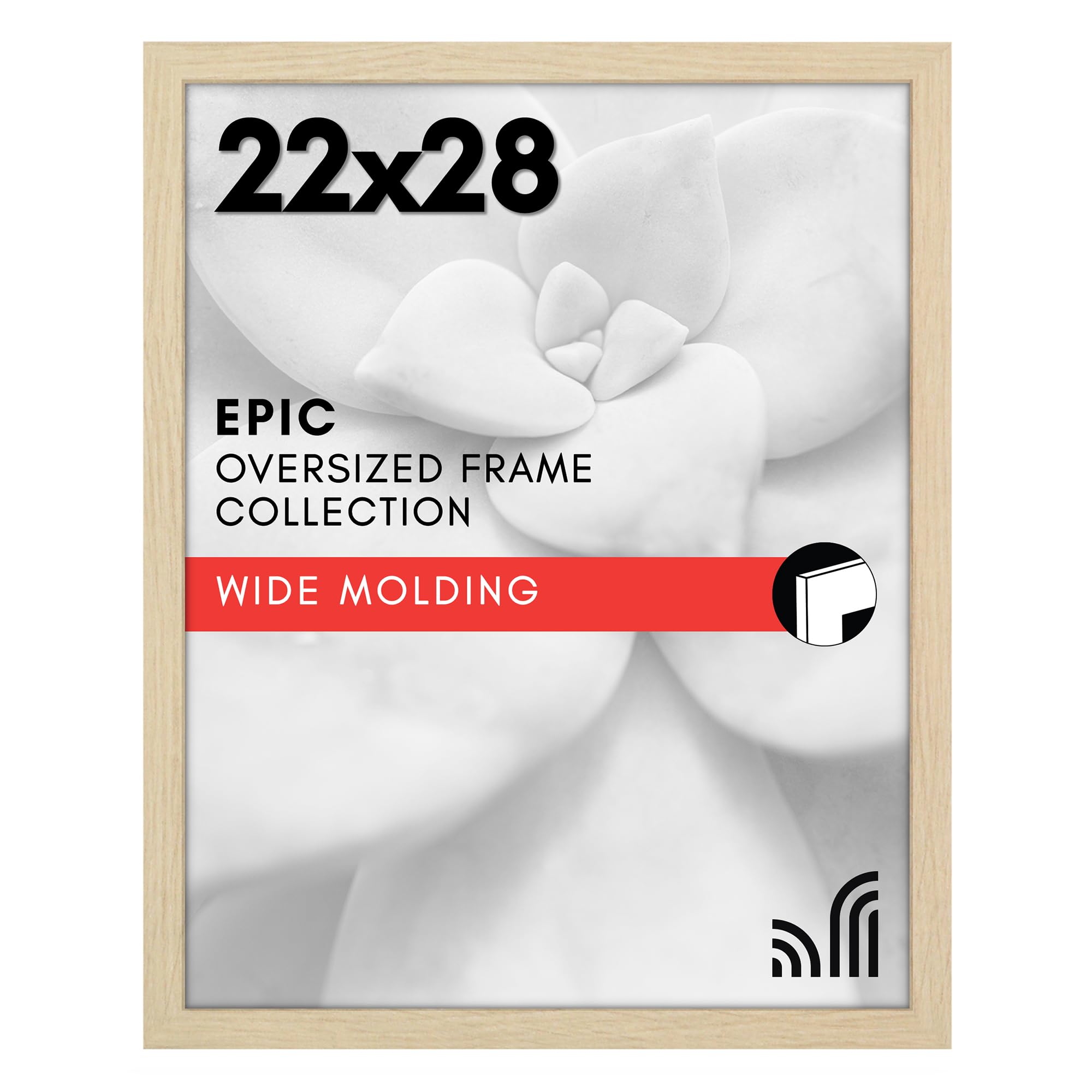 Americanflat 18x24 Poster Frame with Polished Plexiglass - Black Picture Frame - Wide Photo Frames Made of Engineered Wood for Vertical or Horizontal Wall Display - Epic Collection - Black