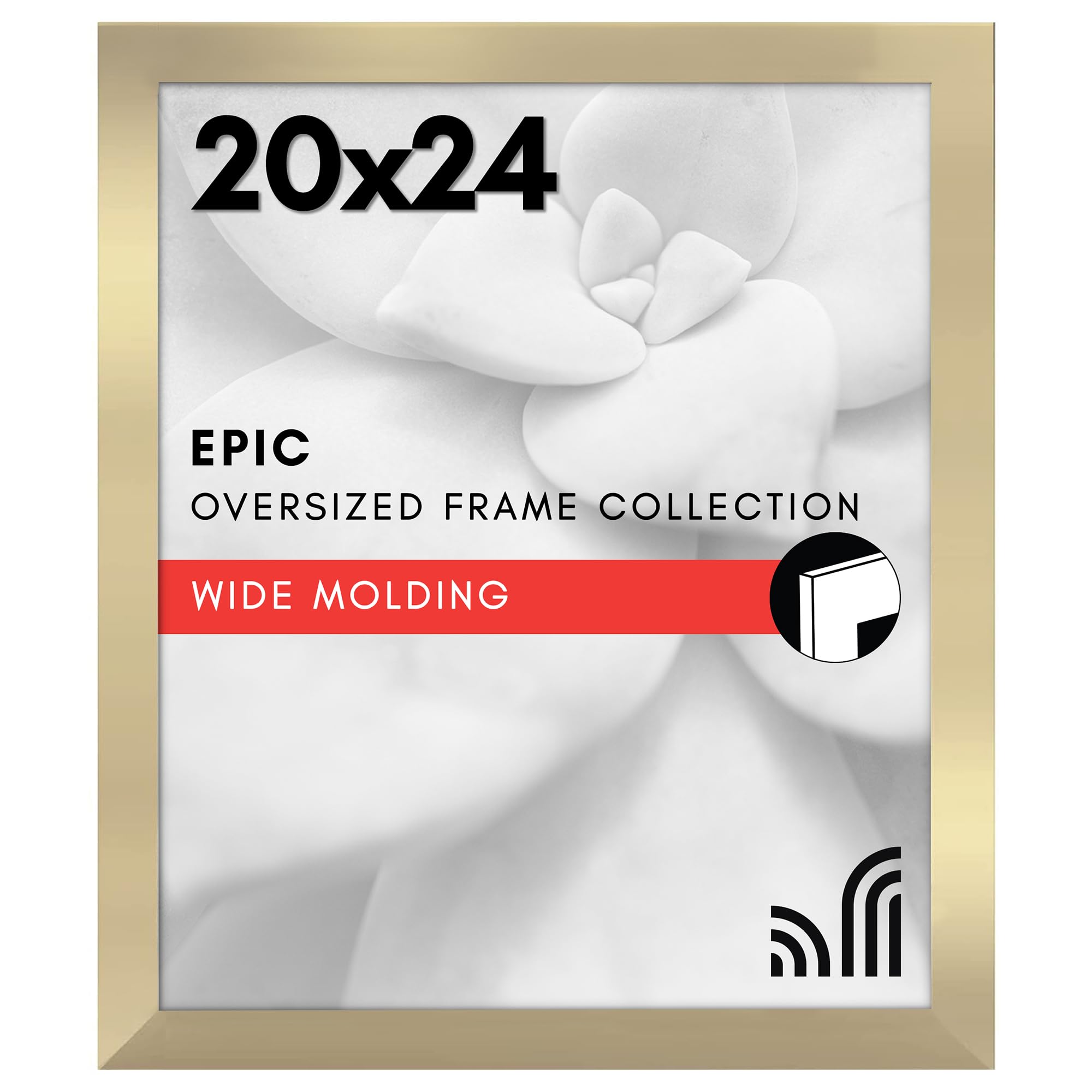 Americanflat 18x24 Poster Frame with Polished Plexiglass - Black Picture Frame - Wide Photo Frames Made of Engineered Wood for Vertical or Horizontal Wall Display - Epic Collection - Black