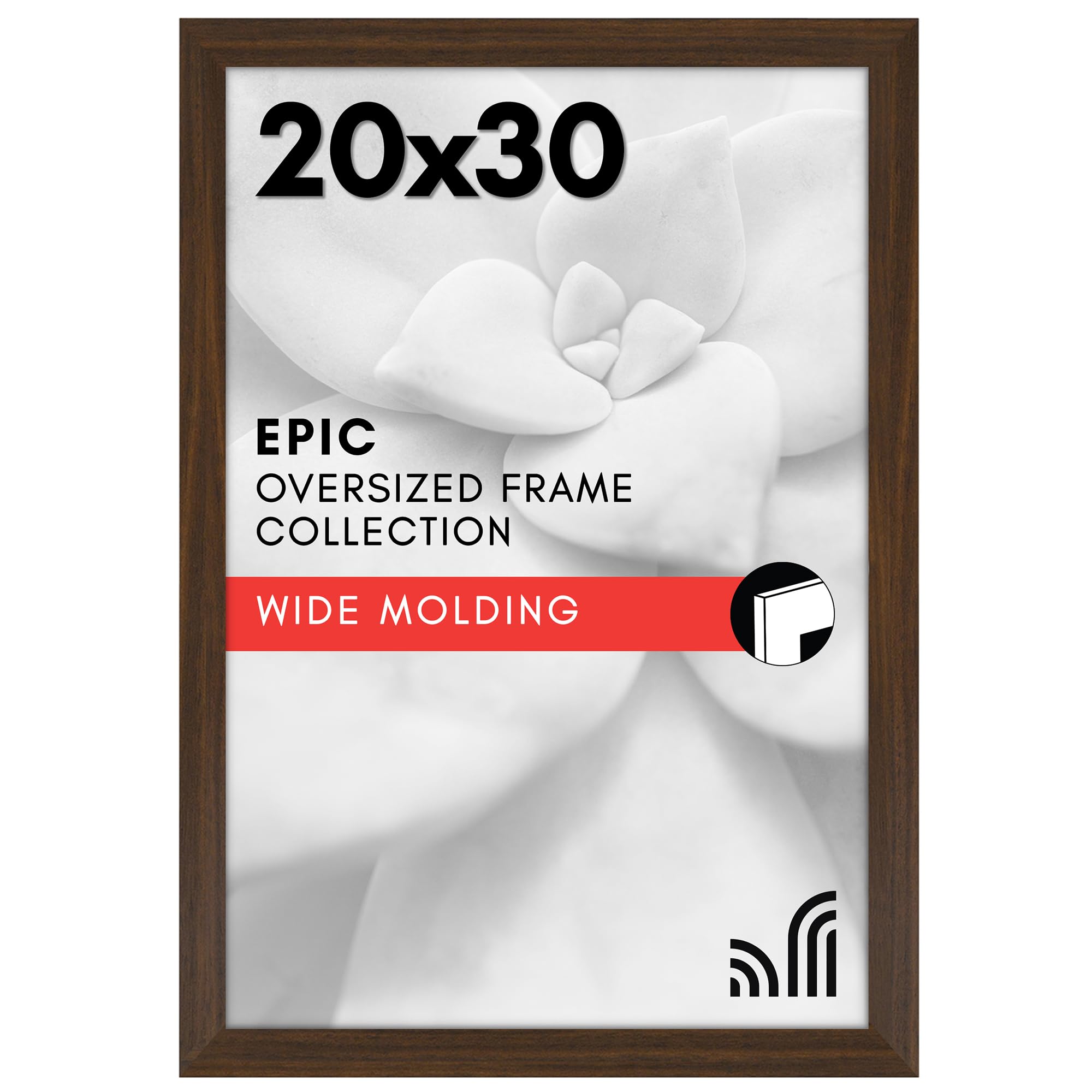Americanflat 18x24 Poster Frame with Polished Plexiglass - Black Picture Frame - Wide Photo Frames Made of Engineered Wood for Vertical or Horizontal Wall Display - Epic Collection - Black