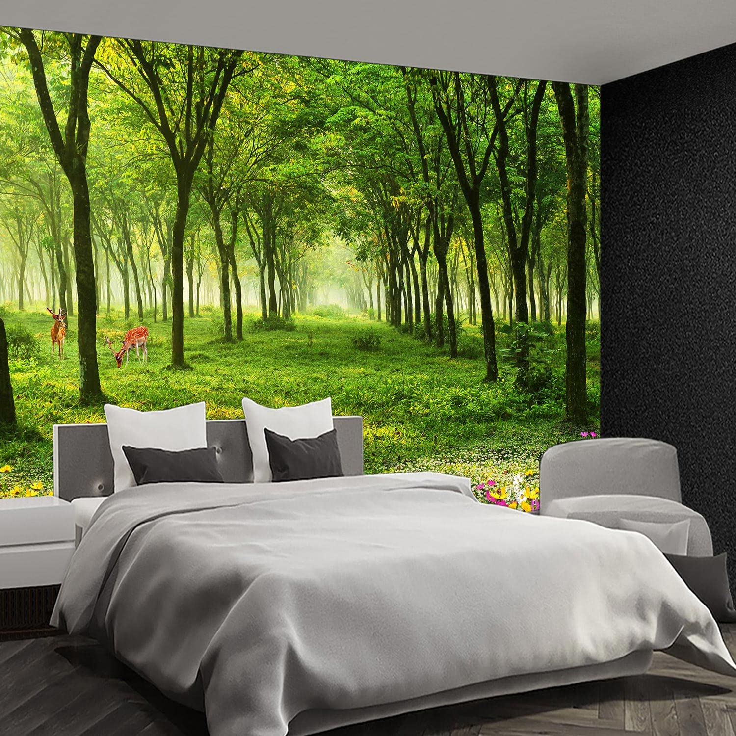 Brooklyn Bridge City View Mural Living Room couches Extra Large wall murals new york Cities Wallpaper Bedroom California Picture Landscape - 108"x75"（It's not Peel and Stick.）