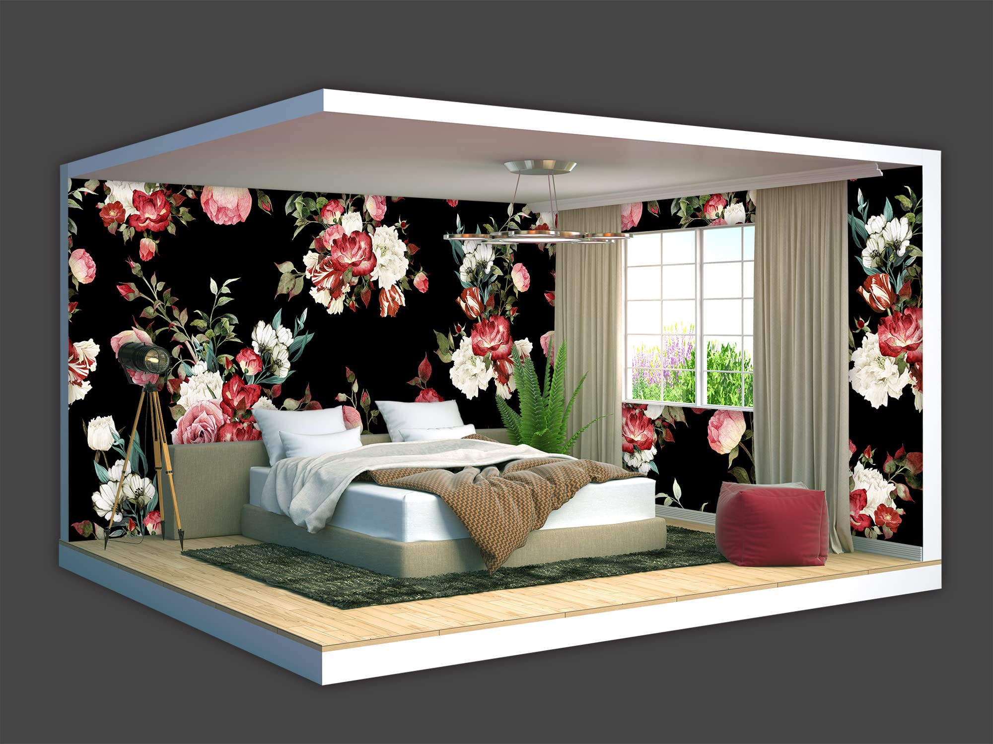 Brooklyn Bridge City View Mural Living Room couches Extra Large wall murals new york Cities Wallpaper Bedroom California Picture Landscape - 108"x75"（It's not Peel and Stick.）