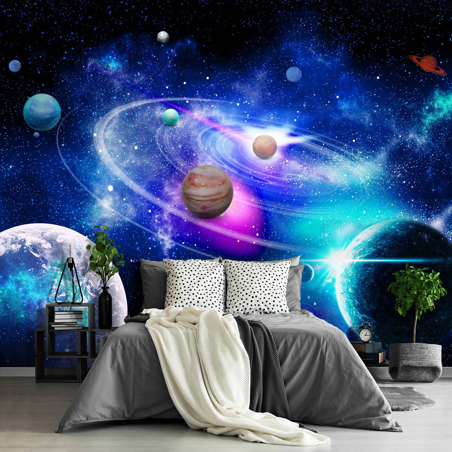 Brooklyn Bridge City View Mural Living Room couches Extra Large wall murals new york Cities Wallpaper Bedroom California Picture Landscape - 108"x75"（It's not Peel and Stick.）
