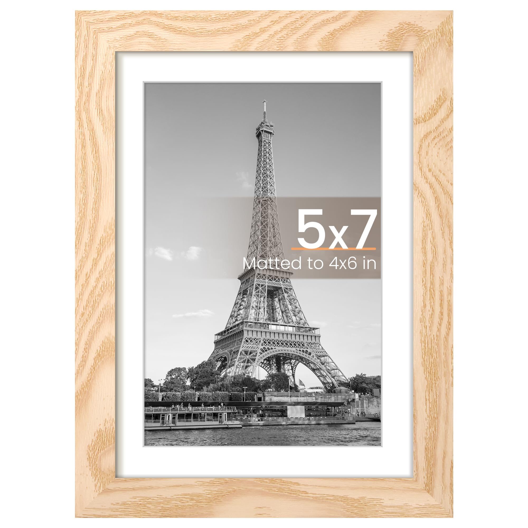 upsimples 12x16 Picture Frame, Display Pictures 8.5x11 with Mat or 12x16 Without Mat, Wall Hanging Photo Frame, Black, 1 Pack