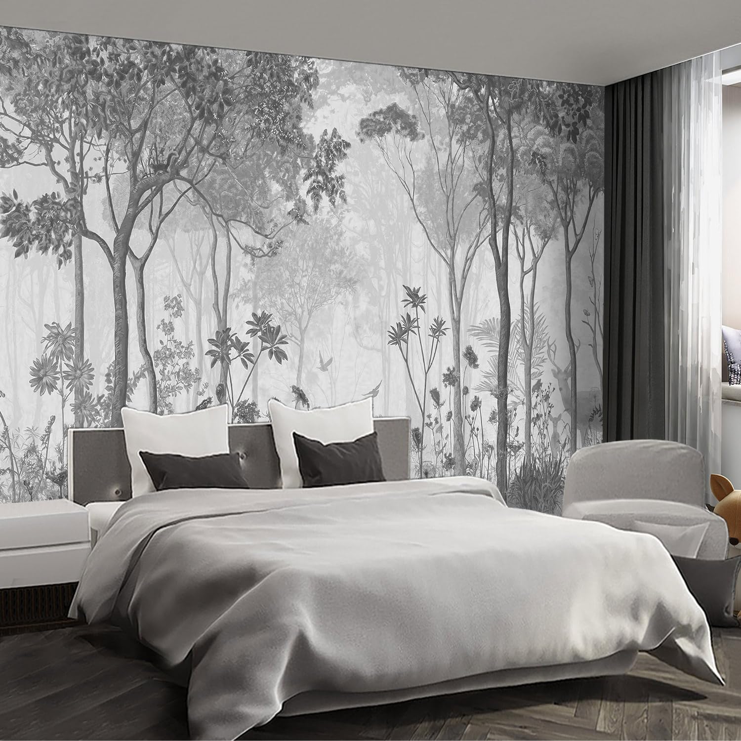 Brooklyn Bridge City View Mural Living Room couches Extra Large wall murals new york Cities Wallpaper Bedroom California Picture Landscape - 108"x75"（It's not Peel and Stick.）