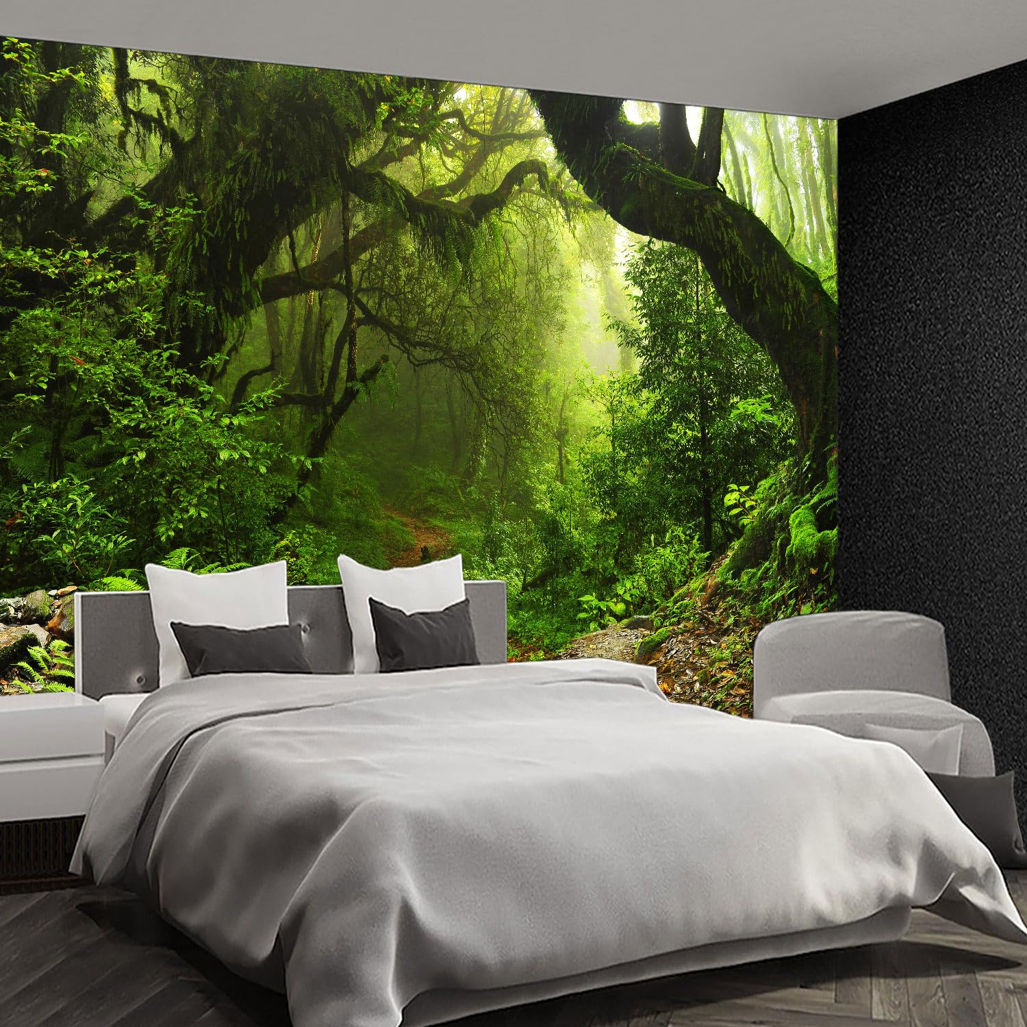 Brooklyn Bridge City View Mural Living Room couches Extra Large wall murals new york Cities Wallpaper Bedroom California Picture Landscape - 108"x75"（It's not Peel and Stick.）