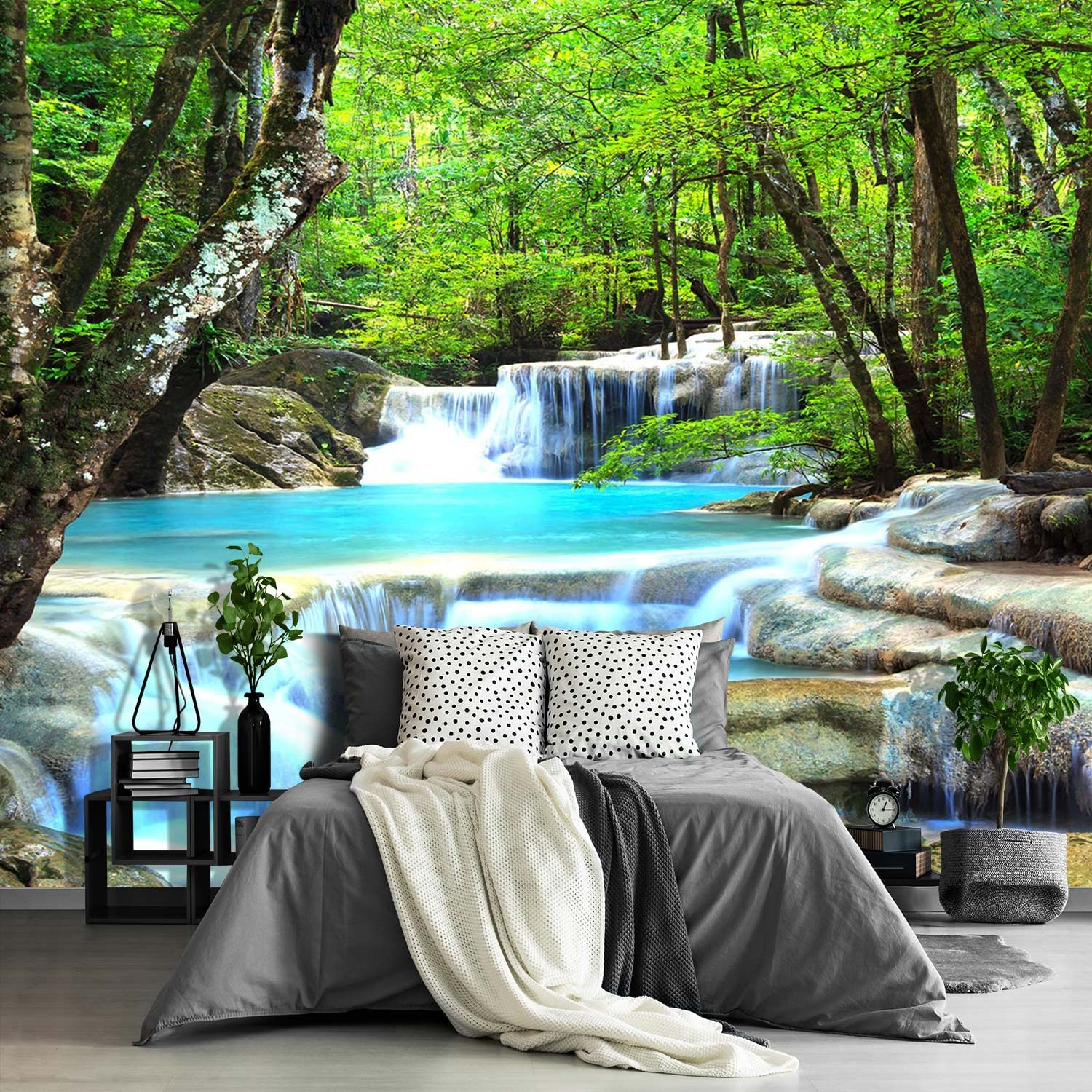 Brooklyn Bridge City View Mural Living Room couches Extra Large wall murals new york Cities Wallpaper Bedroom California Picture Landscape - 108"x75"（It's not Peel and Stick.）
