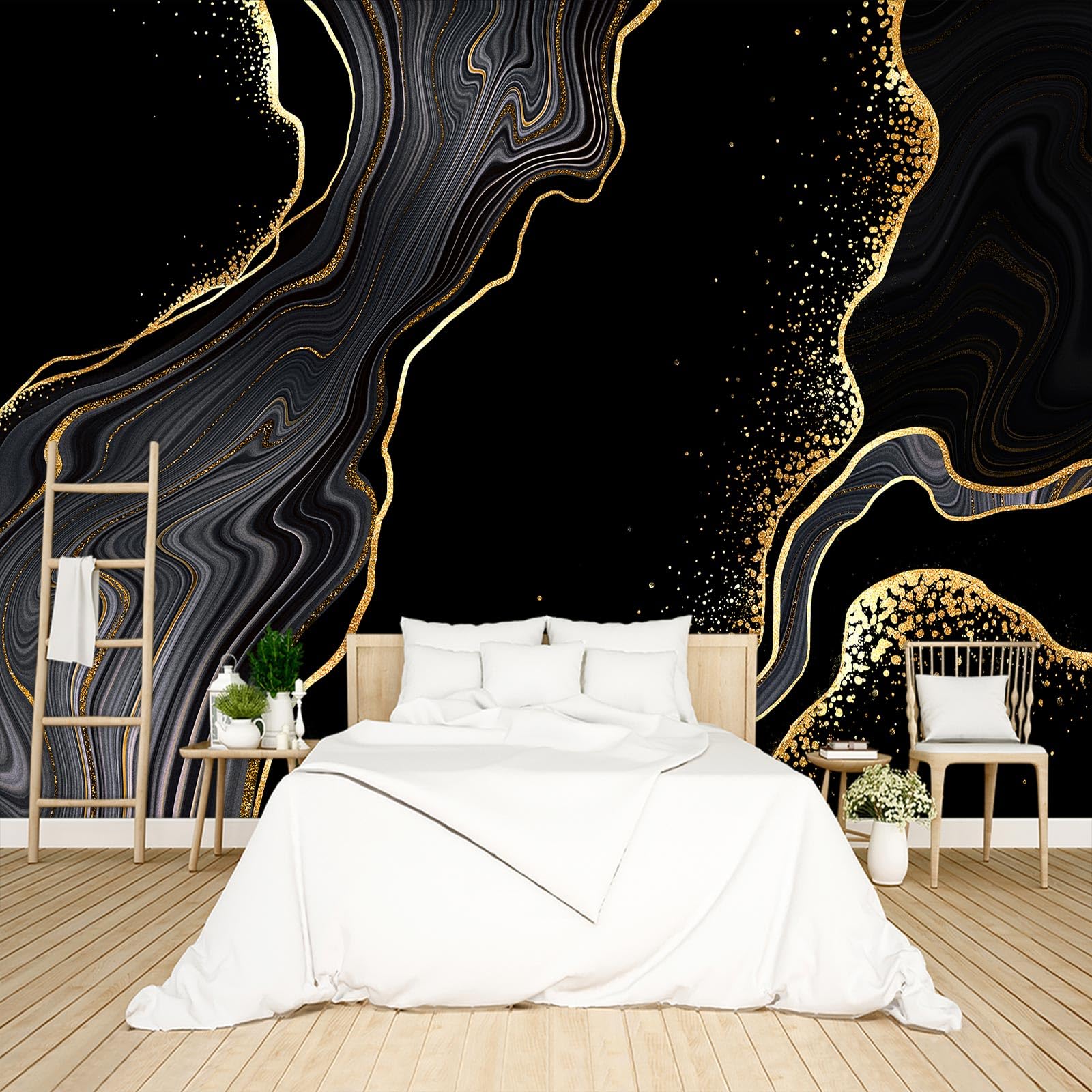 Tropical Rainforest Botanical Wallpaper Peel and Stick Wall Mural for Bedroom Living Room - 85"x118"