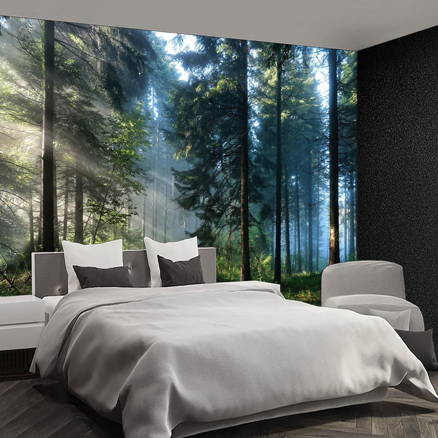 Brooklyn Bridge City View Mural Living Room couches Extra Large wall murals new york Cities Wallpaper Bedroom California Picture Landscape - 108"x75"（It's not Peel and Stick.）