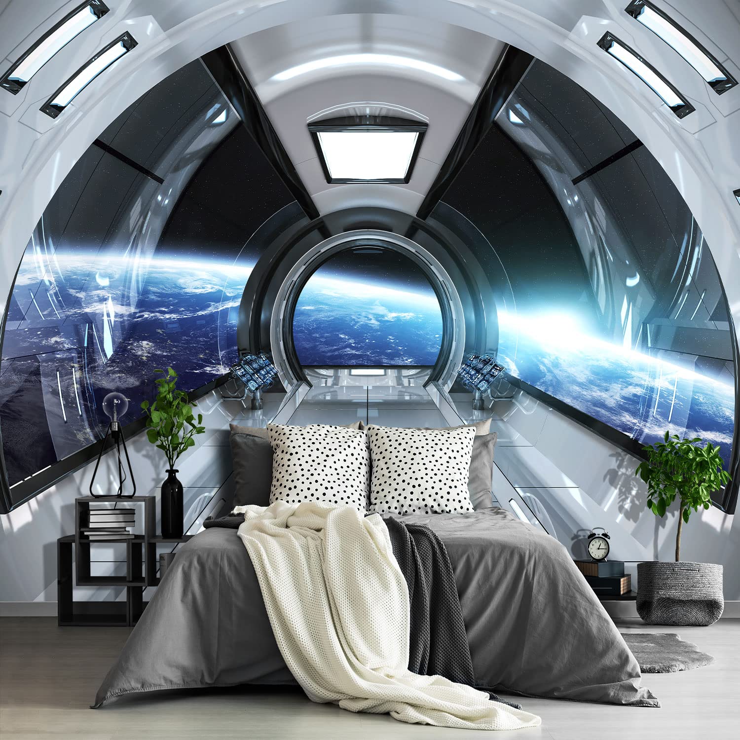 Brooklyn Bridge City View Mural Living Room couches Extra Large wall murals new york Cities Wallpaper Bedroom California Picture Landscape - 108"x75"（It's not Peel and Stick.）