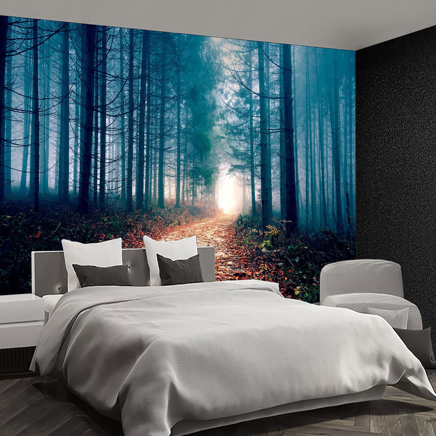 Brooklyn Bridge City View Mural Living Room couches Extra Large wall murals new york Cities Wallpaper Bedroom California Picture Landscape - 108"x75"（It's not Peel and Stick.）