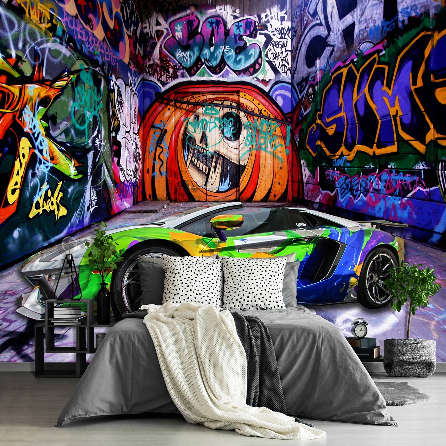 Brooklyn Bridge City View Mural Living Room couches Extra Large wall murals new york Cities Wallpaper Bedroom California Picture Landscape - 108"x75"（It's not Peel and Stick.）