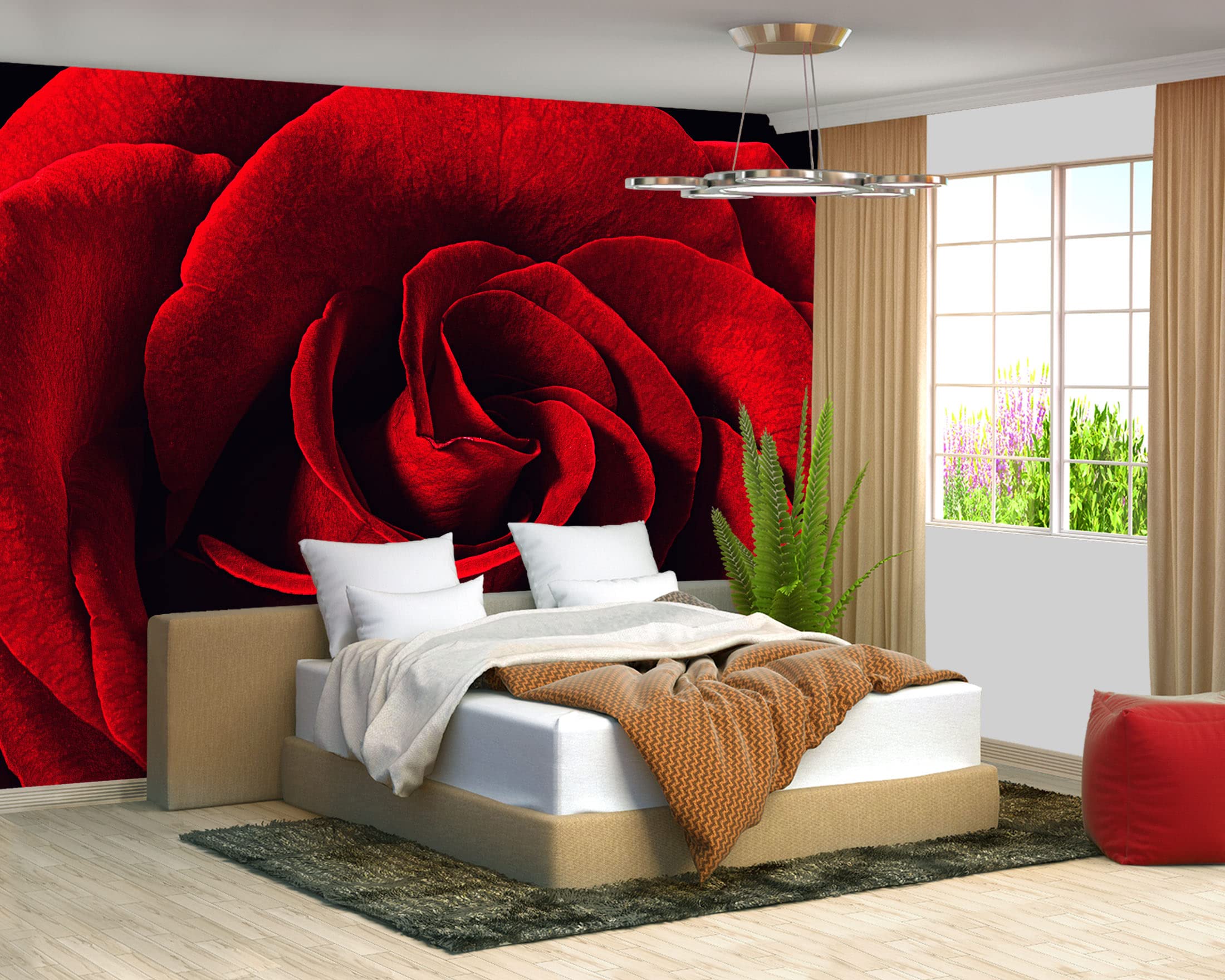 Brooklyn Bridge City View Mural Living Room couches Extra Large wall murals new york Cities Wallpaper Bedroom California Picture Landscape - 108"x75"（It's not Peel and Stick.）