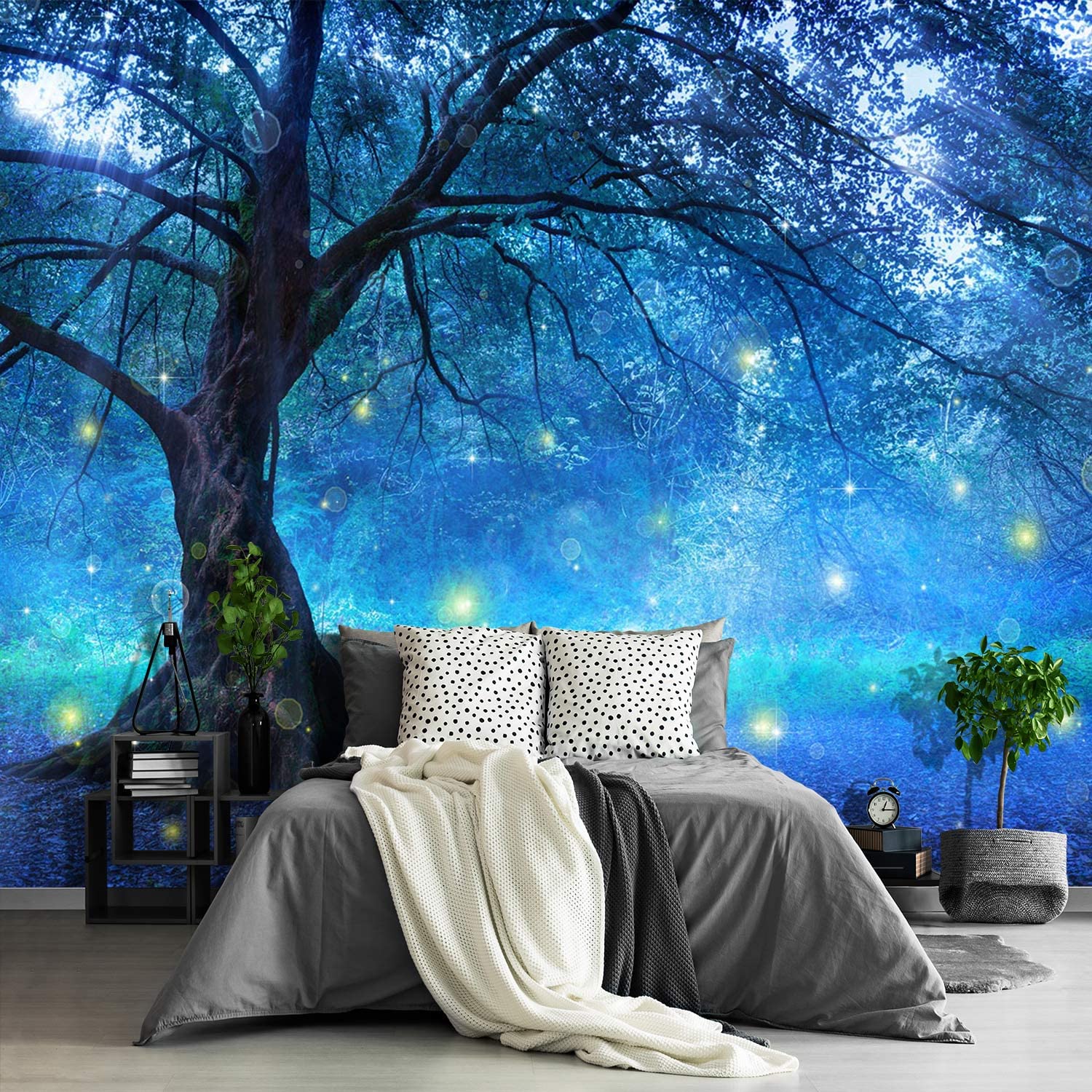 Brooklyn Bridge City View Mural Living Room couches Extra Large wall murals new york Cities Wallpaper Bedroom California Picture Landscape - 108"x75"（It's not Peel and Stick.）