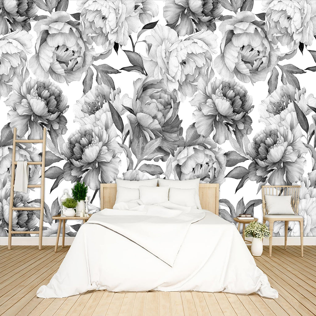 Tropical Rainforest Botanical Wallpaper Peel and Stick Wall Mural for Bedroom Living Room - 85"x118"