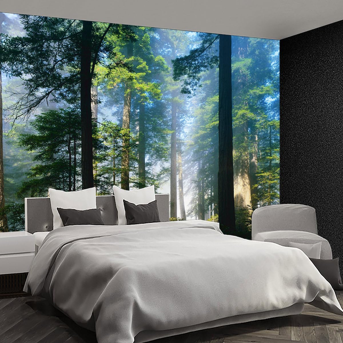 Brooklyn Bridge City View Mural Living Room couches Extra Large wall murals new york Cities Wallpaper Bedroom California Picture Landscape - 108"x75"（It's not Peel and Stick.）