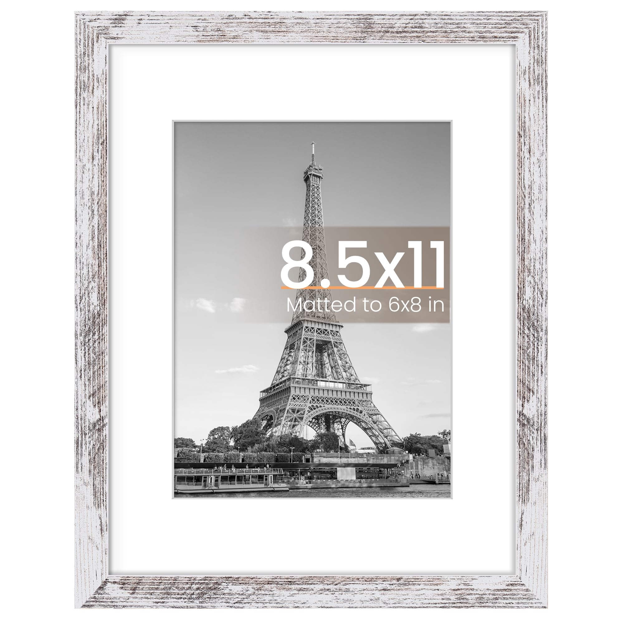 upsimples 11x17 Picture Frame, Display Pictures 9x15 with Mat or 11 x 17 Without, Wall Hanging Poster Frames, Black, 1 Pack