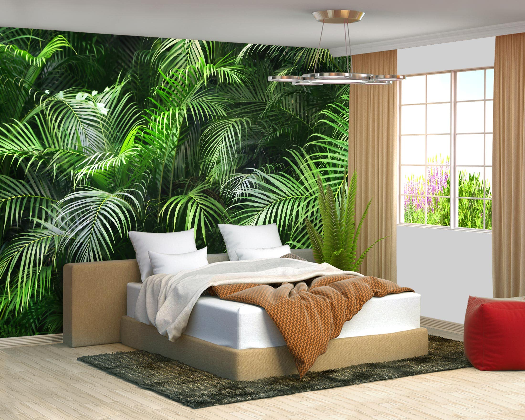 Brooklyn Bridge City View Mural Living Room couches Extra Large wall murals new york Cities Wallpaper Bedroom California Picture Landscape - 108"x75"（It's not Peel and Stick.）