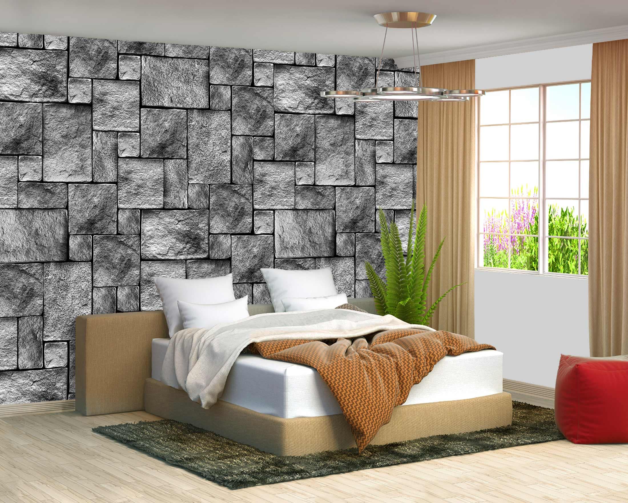 Brooklyn Bridge City View Mural Living Room couches Extra Large wall murals new york Cities Wallpaper Bedroom California Picture Landscape - 108"x75"（It's not Peel and Stick.）