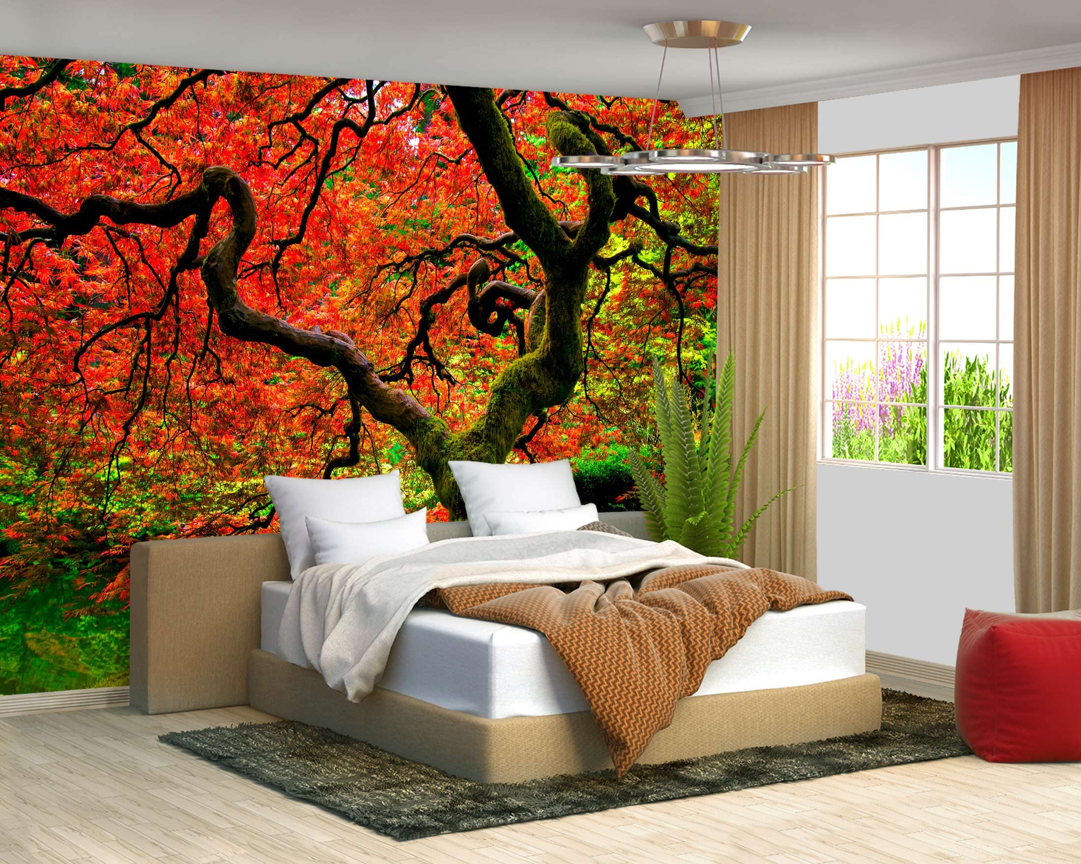 Brooklyn Bridge City View Mural Living Room couches Extra Large wall murals new york Cities Wallpaper Bedroom California Picture Landscape - 108"x75"（It's not Peel and Stick.）